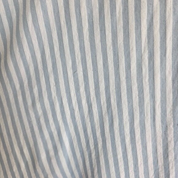 Striped Blue Button-Down Dress - Picture 9 of 9